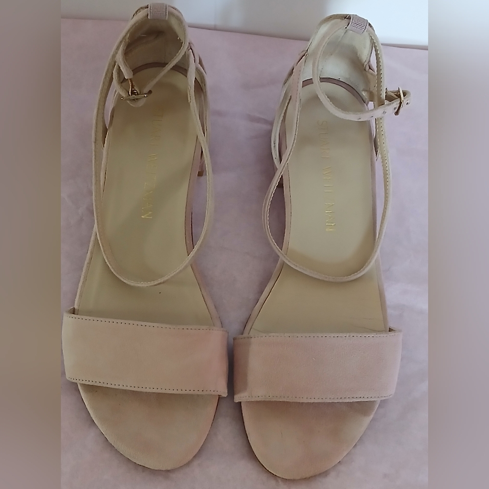 Stuart Weitzman Blush Strappy Shoes
